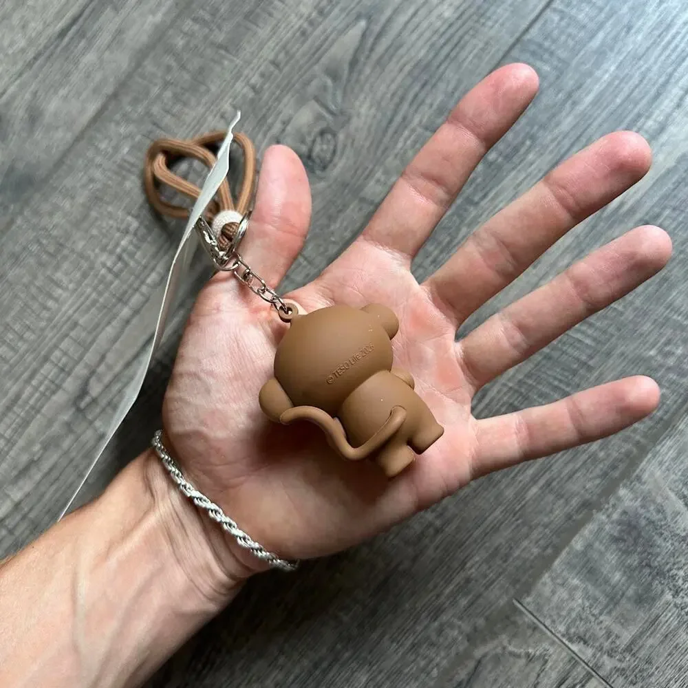 Rare Teso Japanese Market Rubber Limited Gift With Purchase Monkey Keychain